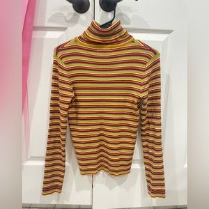 a long sleeve striped turtle neck from Cider.